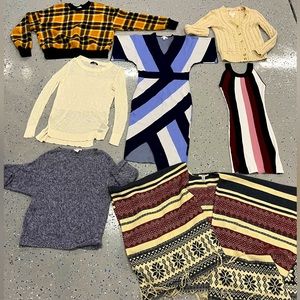 sweater bundle with 7 items